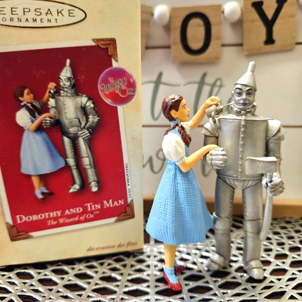 Wizard of Oz Dorothy and Tin Man Hallmark Christmas Ornament 2005